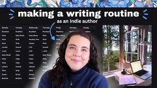 writing routine as an Indie Author  *notion template, hourly breakdown, inspiration, and more!*