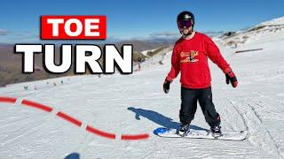 3 Beginner Snowboard Tips of Doing Toe Turns