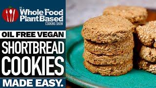 BEST PLANT BASED VEGAN SHORTBREAD COOKIES  Easy sugar-free, gluten-free recipe!