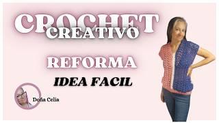 NUEVA VIDA/ DE SENCILLA A ESTIRADA  #crochetprincipiantes #crochetcreativo #diy #ganchillo