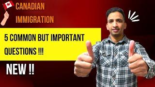 Canadian Immigration Questions  | Permanent Residency in Canada| Work Permit | Life in Saskatchewan