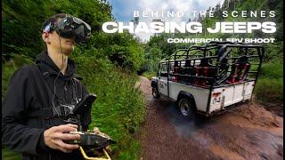 Commercial FPV Drone Shoot - Chasing Jeeps at Todd's Leap - BTS