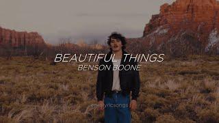 Beautiful Things - Benson Boone (Sub. Español + Inglés)