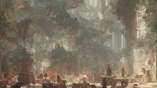 you are studying with some classical music in an ancient academy [STUDY MUSIC]