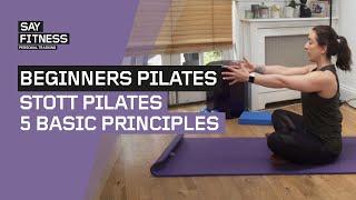 Pilates Matwork for Beginners | STOTT Pilates 5 Basic Principles | FOLLOW ALONG