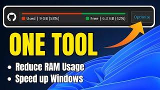 This ONE TOOL will Fix HIGH Memory USAGE |  Speedup Windows 10/11