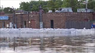 Major Flooding Des Plaines River Gurnee Illinois July 12th 2017