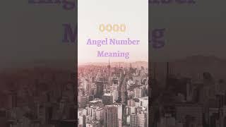 0000 Angel Number Meaning #shorts