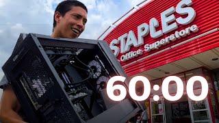 Can I Build a PC at Staples in under 60 minutes?