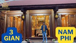 SIÊU PHẨM NHÀ GỖ 3 GIAN SIÊU ĐẸP bằng GỖ LIM XANH TALI NAM PHI - 01/2024 | Gỗ Vương 0988171188