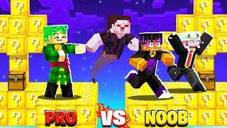 NOOB Vs PRO SKYBLOCK Luckyblock Challenge with LILYVILLE Member