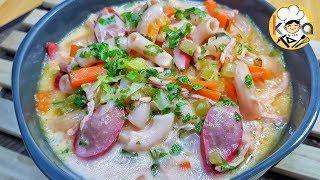 PINOY CREAMY CHICKEN SOPAS (FILIPINO CHICKEN NOODLE SOUP)