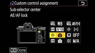 Nikon Z7 Menu Dump and LCD View Example