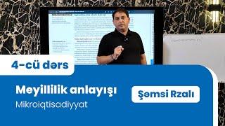 Meyillilik anlayışı - Şəmsi Rzalı | Mikroiqtisadiyyat - 4-cü dərs