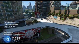 Skate 3 Park'n'Play Meat Chute Gap Challenge - Clear the Billboard Pt. 1