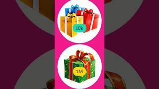 Choose One Gift Box | 10k vs 1M | #shorts #youtubeshorts