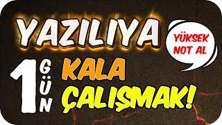 Yazılıya 1 Gün Kala Çalışıp 80 Almak Mümkün Mü? | Çok Özel Taktikler 