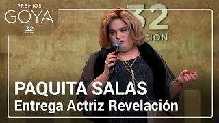 Paquita Salas entrega el Goya a Actriz Revelación | #Goya2018