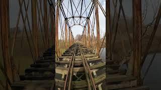 NIEBEZPIECZNY ZABYTKOWY MOST KOLEJOWY Z 1894 historyczna eksploracja urbex Pomerania Pommern