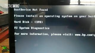️Solucion error HARDWARE LAPTOP HP - BootDevice NOT FOUND Hard Disk (3F0)