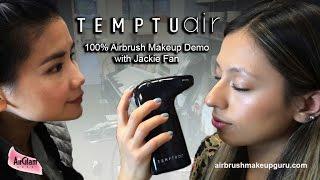 TEMPTU AIR Tutorial with Jackie Fan: full airbrush makeup look / Trucco Aerografo portatile