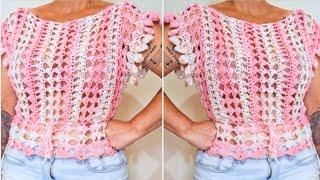 EASY AND FAST CROCHET BLOUSE - THE MOST DELICATE CROCHET BLOUSE YOU WILL EVER MAKE - PART 1