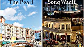 The Iconic Pearl and Souq Waqif in Doha, Qatar 