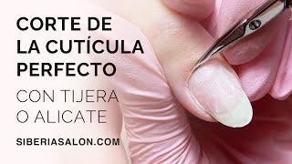 Corte de la cutícula perfecto con tijera o alicate ️