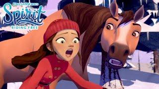 Lucky on Thin Ice [Full Episode] | SPIRIT RIDING FREE