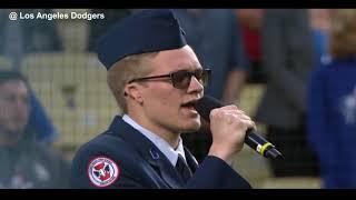 Stoker Wieczorek National Anthem in Los Angeles on March 26, 2019 ORIGINAL SW VIDEO