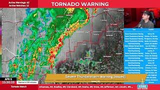  BREAKING Tornado Outbreak Coverage - Tracking Storm With Live Radar & Ham Radio