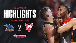 Adelaide Crows v Sydney Swans Highlights | Round 14, 2024 | AFL