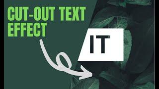 How to create cut out text effect in HTML & CSS