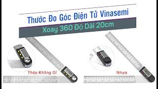 #114: Thước Đo Góc Điện Tử Vinasemi  Xoay 360 Độ Dài 20cm, Chất Lượng, Chính Xác