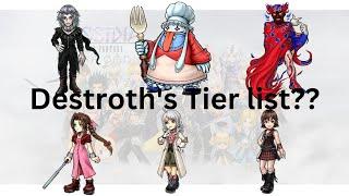 Destroth Tier list? My Top 11 Echo Char DFFOO