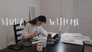 和我一起学习吧! #StayHome#WithMe｜白噪音陪伴｜实时记录两小时学习(毛笔)过程｜番茄时间管理法｜REAL TIME study with me (no music)|pomodoro