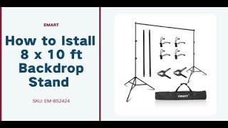 Photo Backdrop Stand Tutorail | How To Setup | EMART