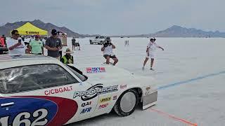 Alex Taylor First Run 2024 Bonneville Speedweek in the Hot Rod Camaro