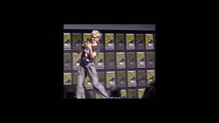 Evangeline Lilly Enters Marvel Comic Con (2022) | #antman #wasp #shorts #marvel