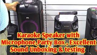 Microtone party system with karoyoke mic and sound box,karaoke box with microphone,singing box