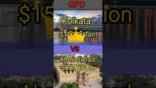 GDP comparison  kolkata vs indian cities comparison  kolkata city Mumbai City delhi city