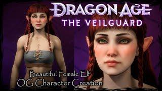 DRAGON AGE: THE VEILGUARD || Beautiful Elf [Original Character #23] - Female Character Creation