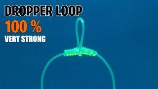 Best Fishing knot how to create dropper Loop Knot - KM Fishing Knots