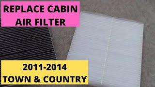 How to replace "Cabin Air Filter" 2011-2014 Chrysler Town & Country Van