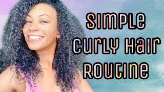 2020 Simple Curly Hair Routine | Wash & Go | Jessika Fancy