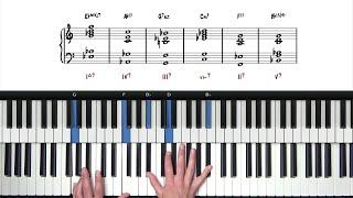 Jazz Piano Chords - The Most Beautiful Progression