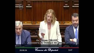 GIORGIA MELONI DURISSIMA SULLE NOMINE EUROPEE NEL SUO INTERVENTO ALLA CAMERA DEI DEPUTATI