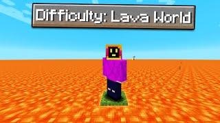 Can You Beat Minecraft, But The Entire World Is Lava?