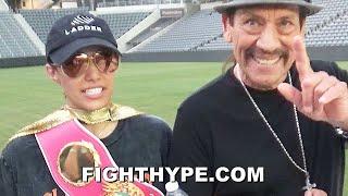 SENIESA ESTRADA POST-FIGHT WITH DANNY TREJO AFTER BEATING TSUNAMI; REACTS TO ESPARZA WATCHING