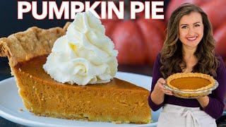 The BEST PUMPKIN PIE RECIPE I've Ever Made | Thanksgiving Dessert